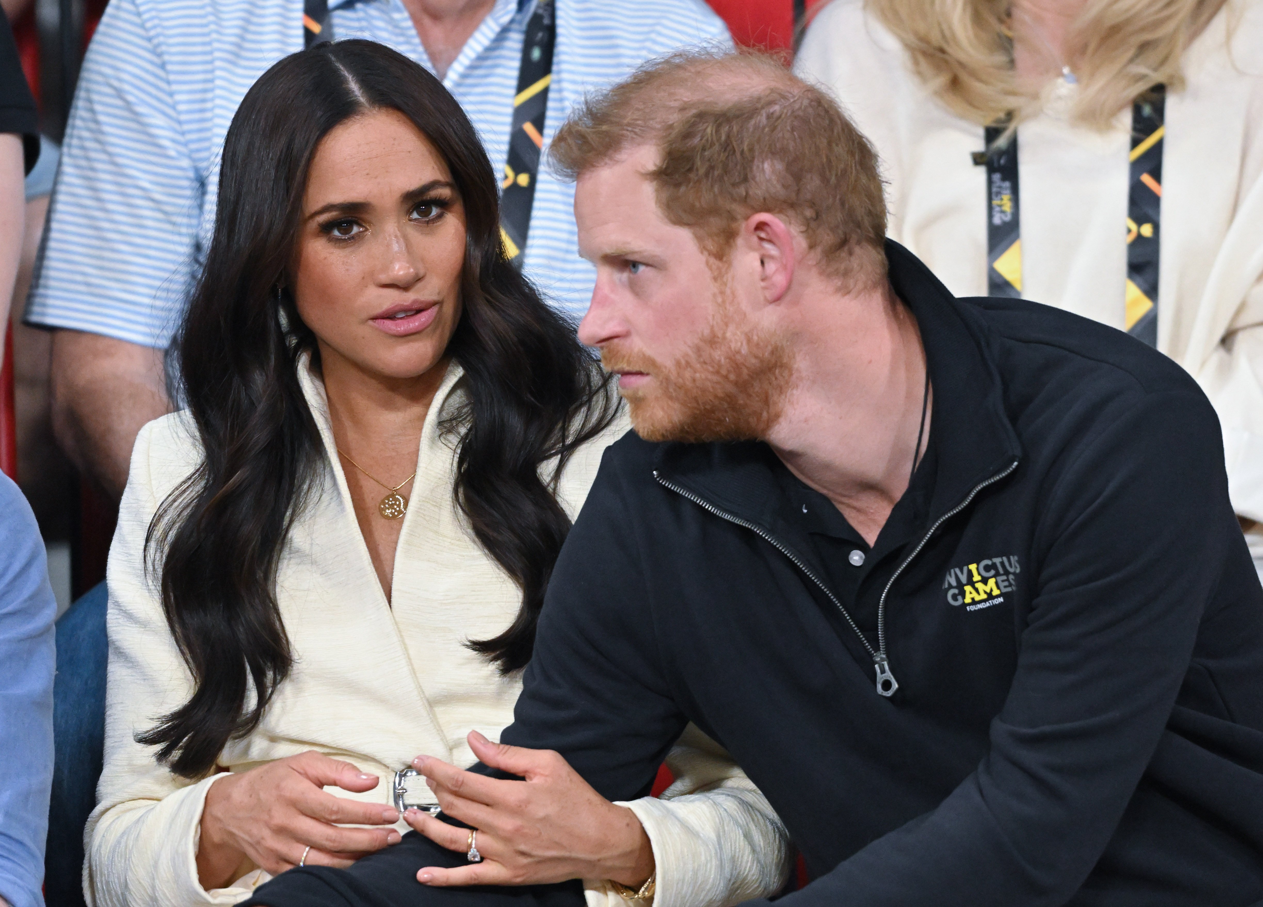 Prince Harry, Duke of Sussex and Meghan, Duchess of Sussex, at the Invictus Games at Zuiderpark on April 17, 2022 in The Hague, Netherlands | Source: Getty Images