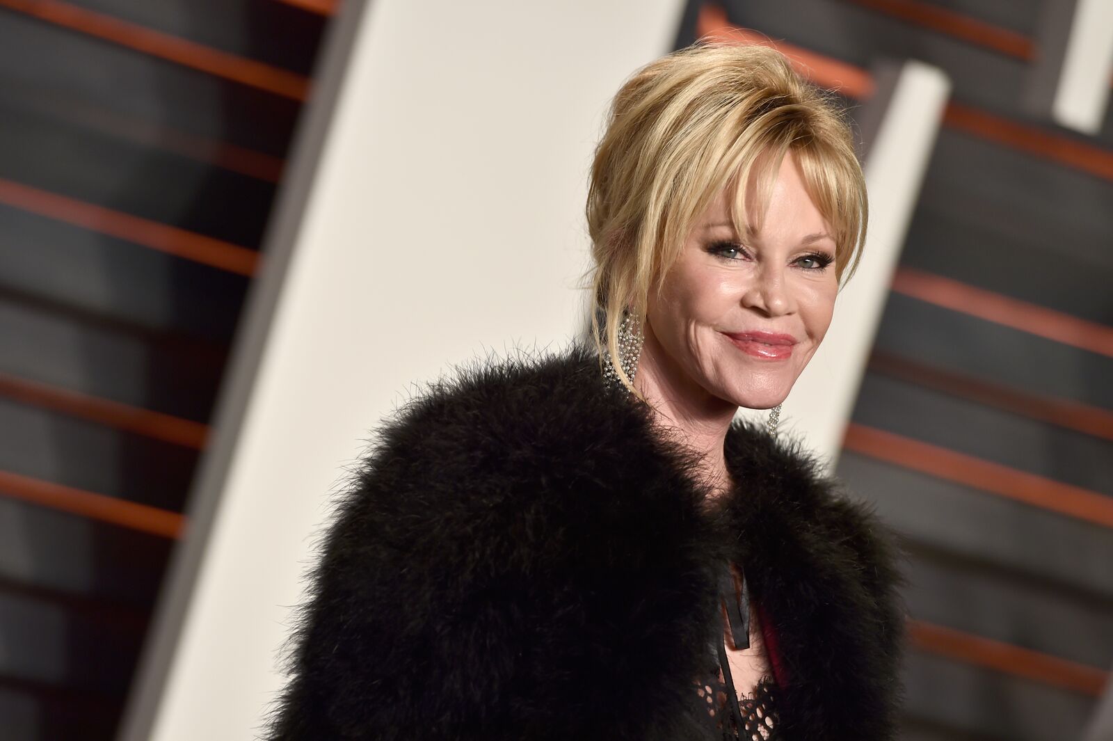 Actress Melanie Griffith attends the 2016 Vanity Fair Oscar Party Hosted By Graydon Carter at the Wallis Annenberg Center for the Performing Arts on February 28, 2016 in Beverly Hills, California | Photo: Getty Images