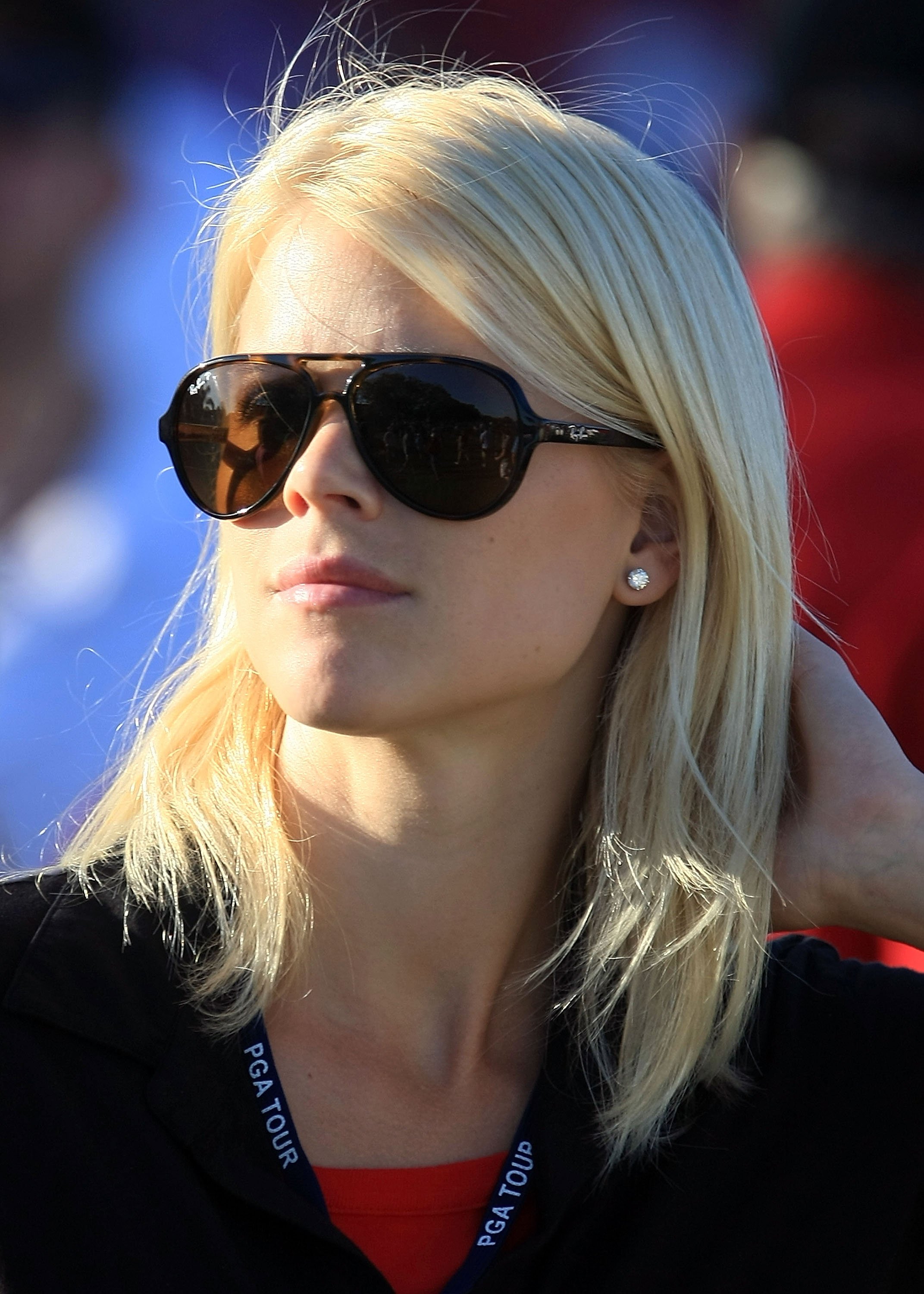 Elin Nordegren watching her husband Tiger Woods playing during the final round of the Arnold Palmer Invitational at the Bay Hill Club & Lodge on March 29, 2009 in Orlando, Florida. / Source: Getty Images
