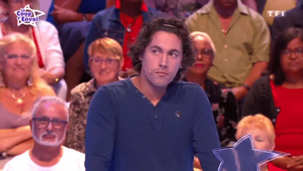 Julien lors des "12 coups de midi" / Source : capture vidéo TF1 Julien lors des "12 coups de midi" / Source : capture vidéo TF1