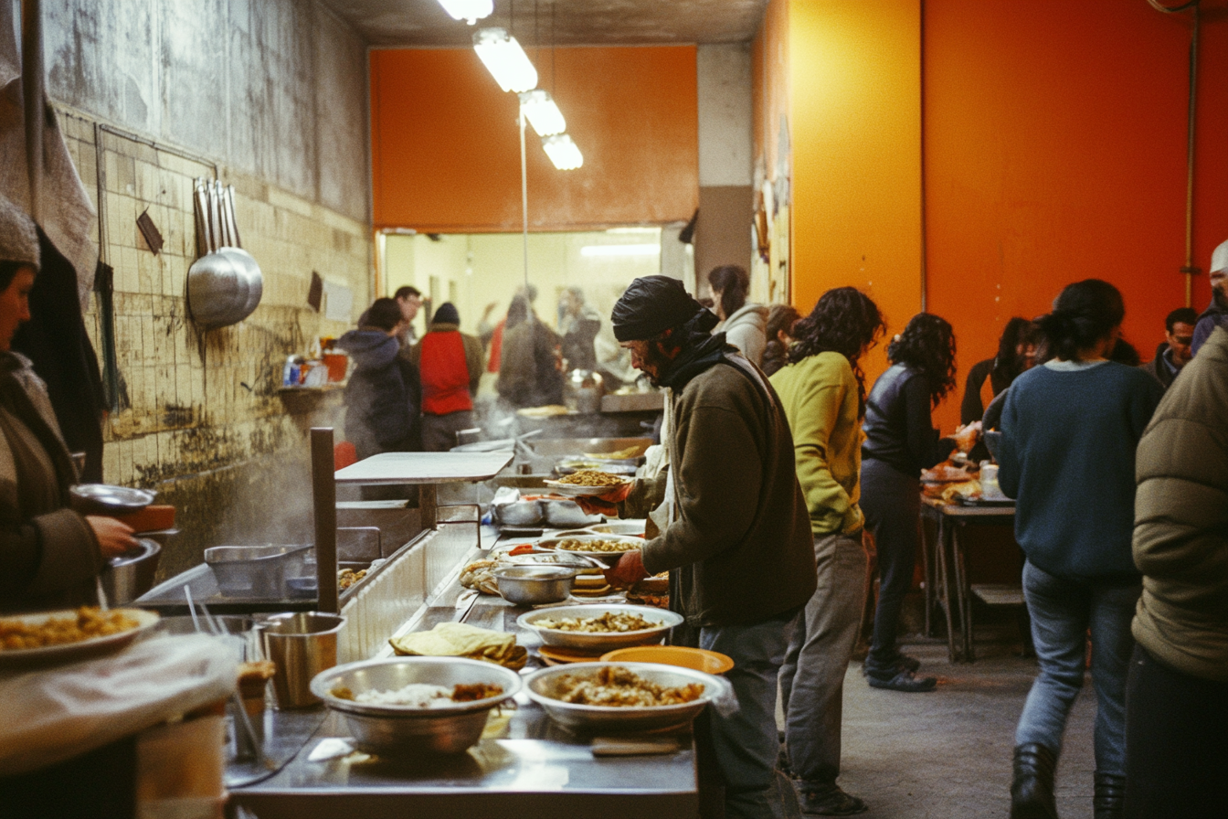 A soup kitchen | Source: Midjourney