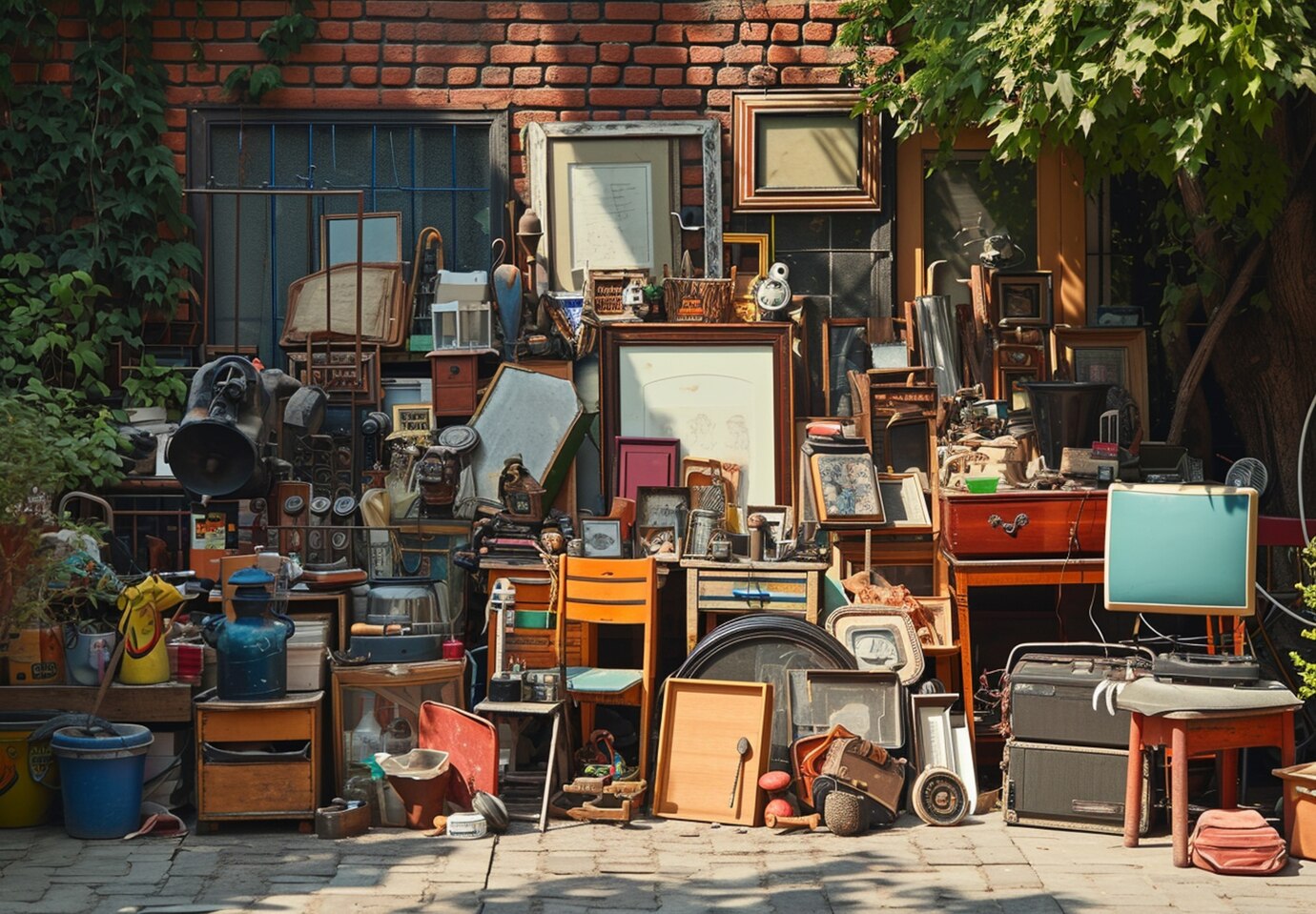 An outdoor antique market | Source: Freepik