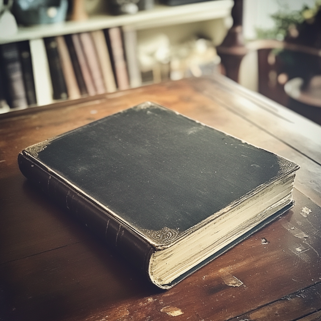 An old album on a table | Source: Midjourney