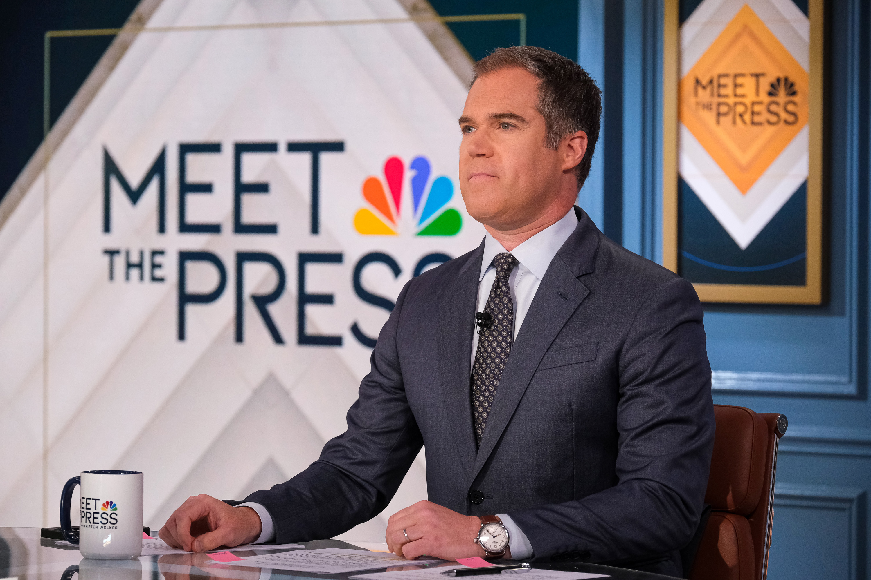 Peter Alexander appears on "Meet the Press" on June 23, 2024, in Washington, D.C. | Source: Getty Images