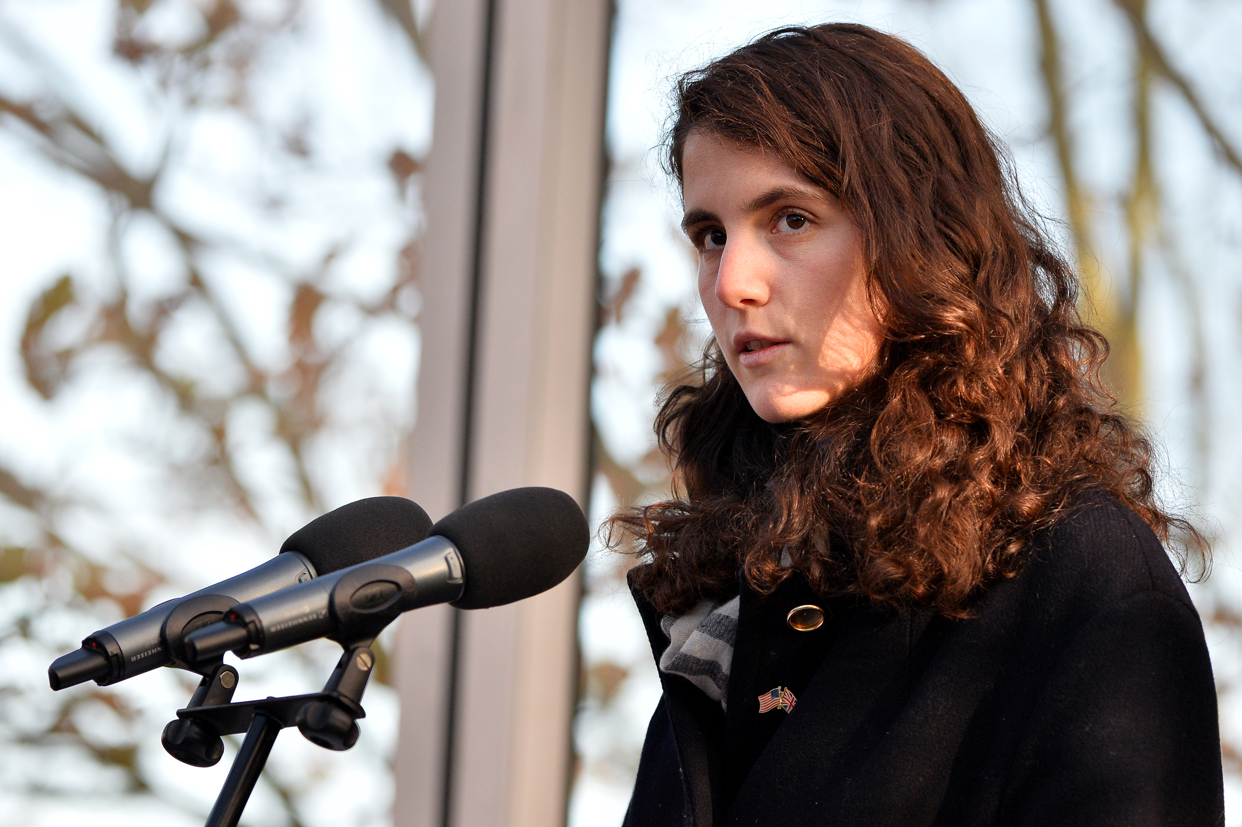Tatiana Schlossberg speaks during a memorial service to mark the 50th anniversary of the assassination of John F. Kennedy at Runnymede on November 22, 2013, in Surrey, England | Source: Getty Images