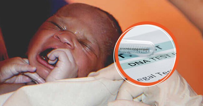 A newborn baby | A DNA test | Source: Shutterstock | Flickr/SETAF-Africa (CC BY 2.0)