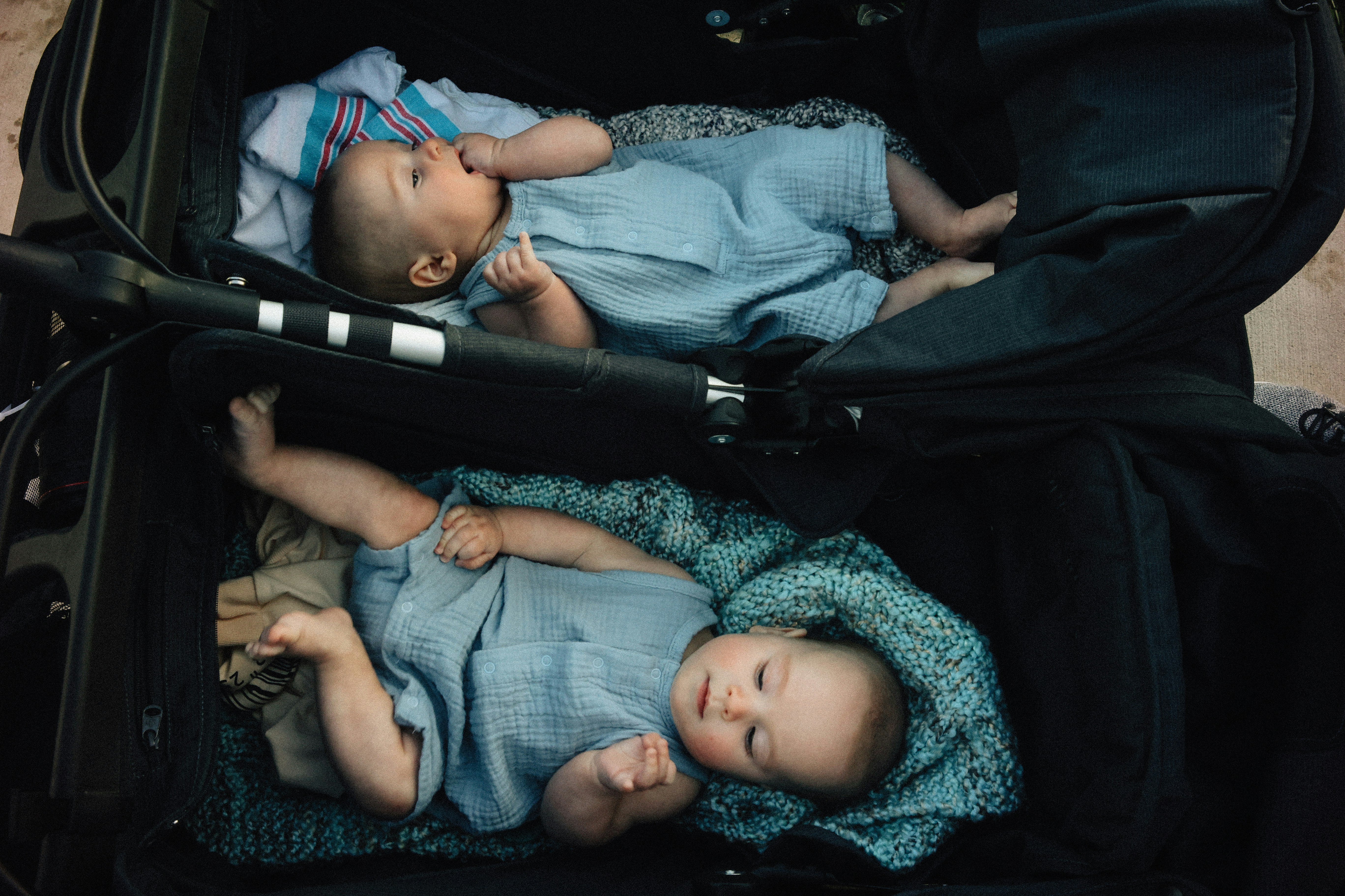 Twins in a stroller | Source: Pexels