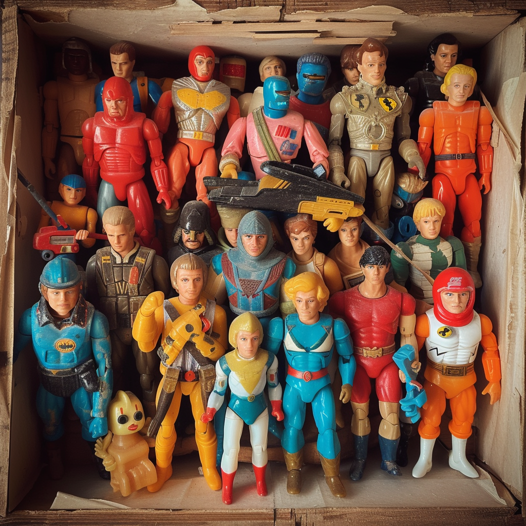 Action figures in a box | Source: Midjourney