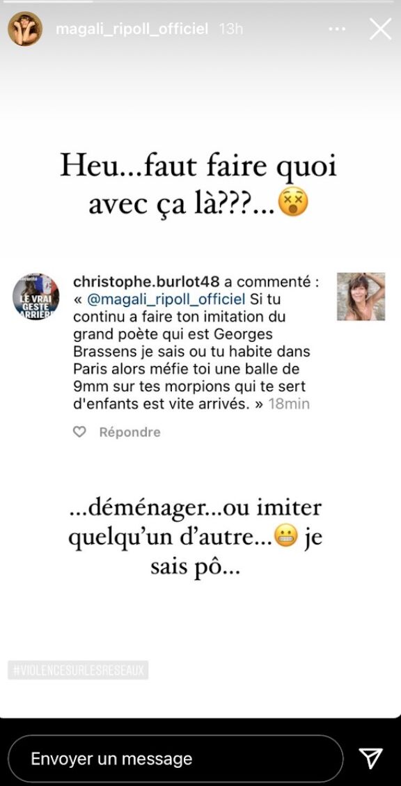 Story de Magali Ripoll . | Photo : Instagram / magali_ripoll_officiel