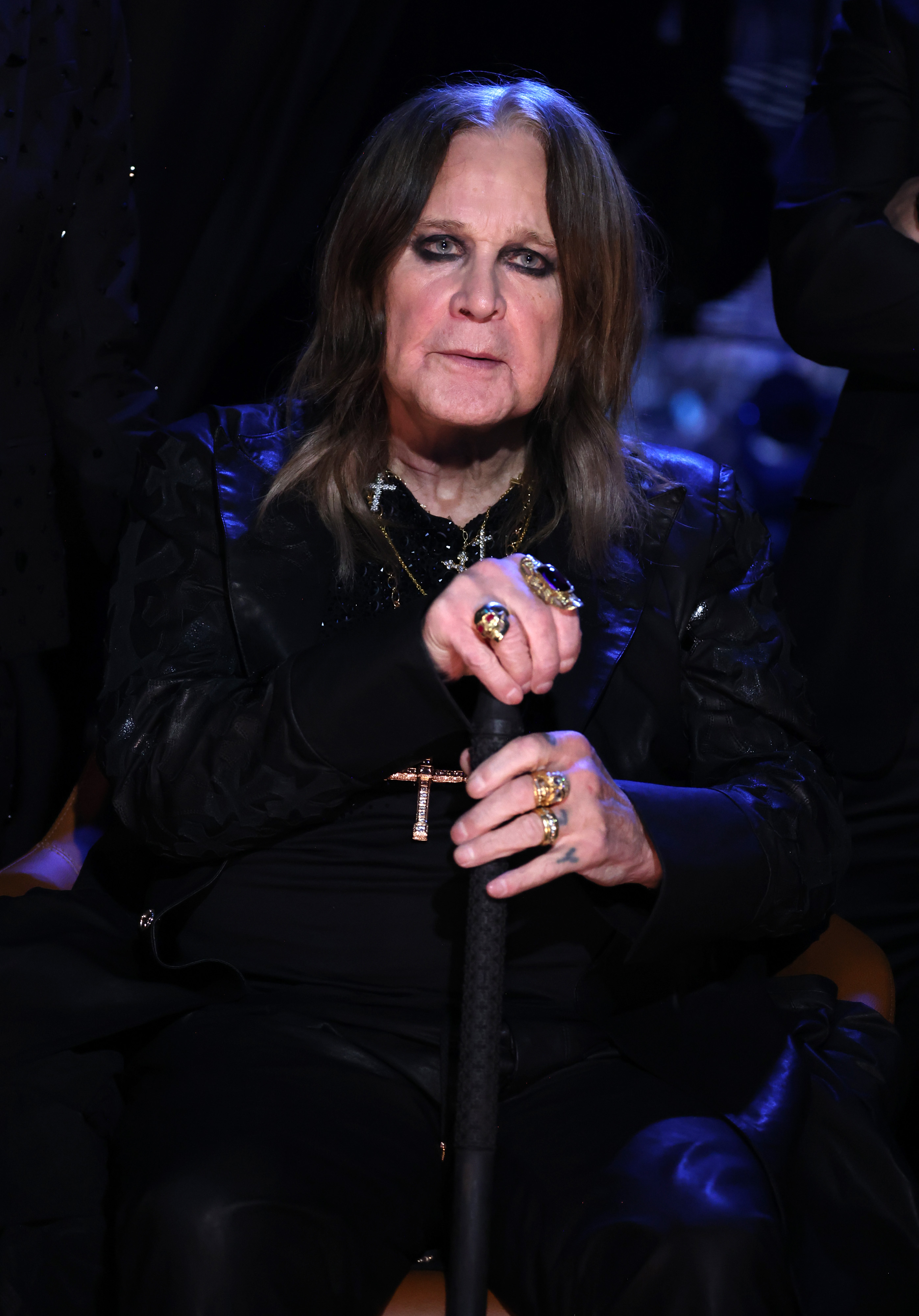 Ozzy Osbourne onstage during the 2024 Rock & Roll Hall of Fame Induction Ceremony on October 19, 2024, in Cleveland, Ohio. | Source: Getty Images