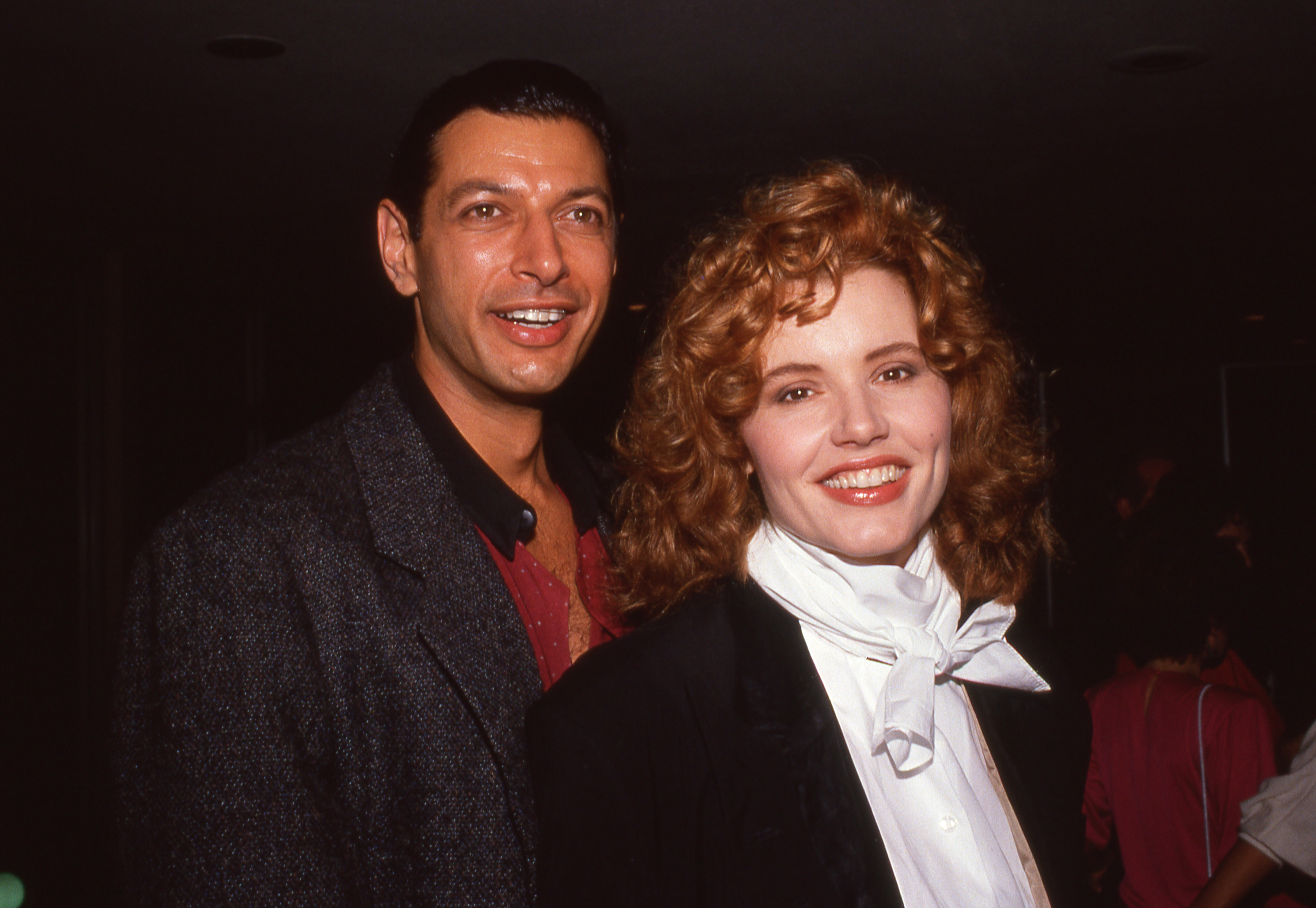 Jeff Goldblum and Geena Davis photographed together in 1988 | Source: Getty Images