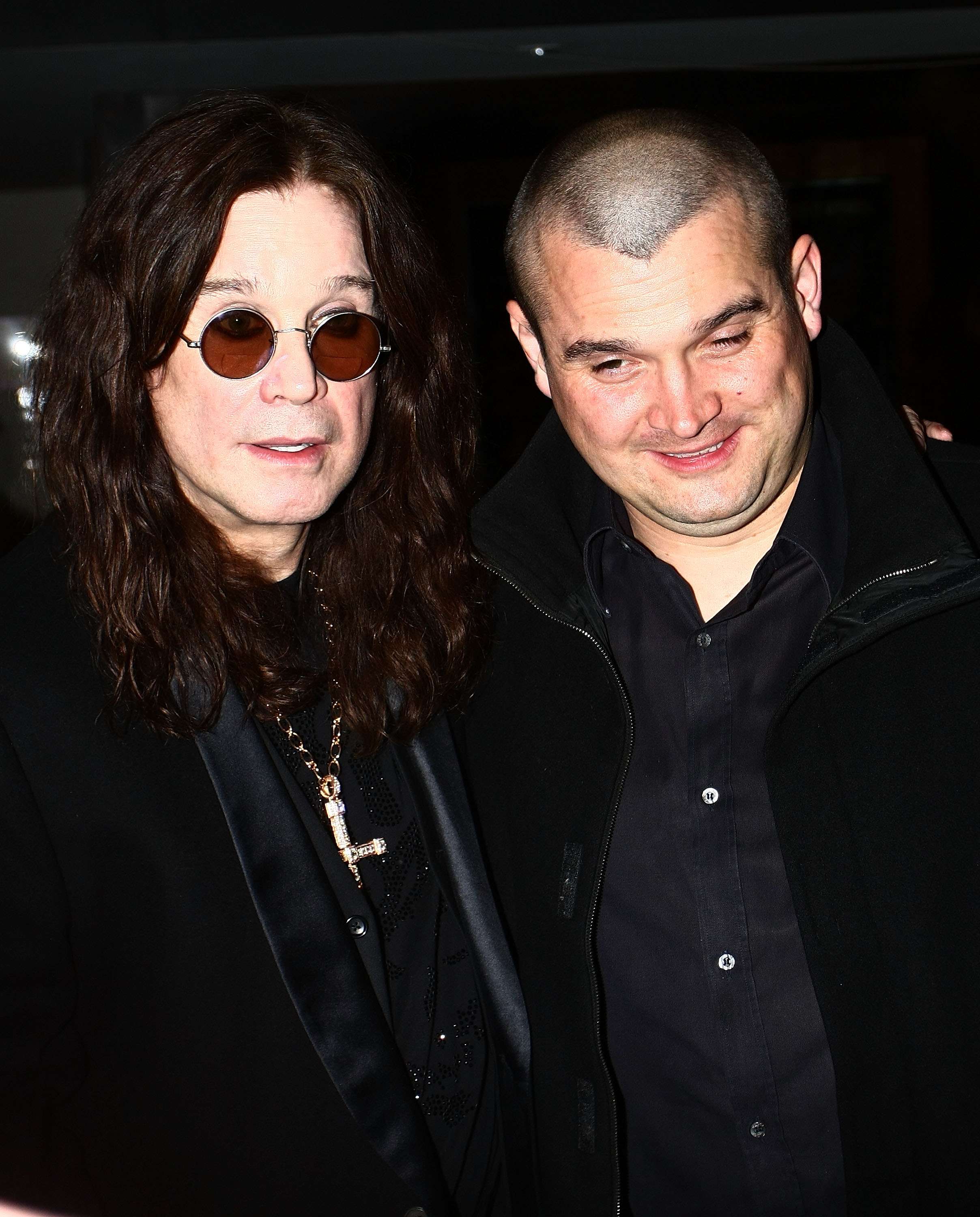 Ozzy Osbourne and his son Louis appear on "The Late Late Show" at RTE Studios in Dublin, Ireland on October 9, 2009 | Source: Getty Images
