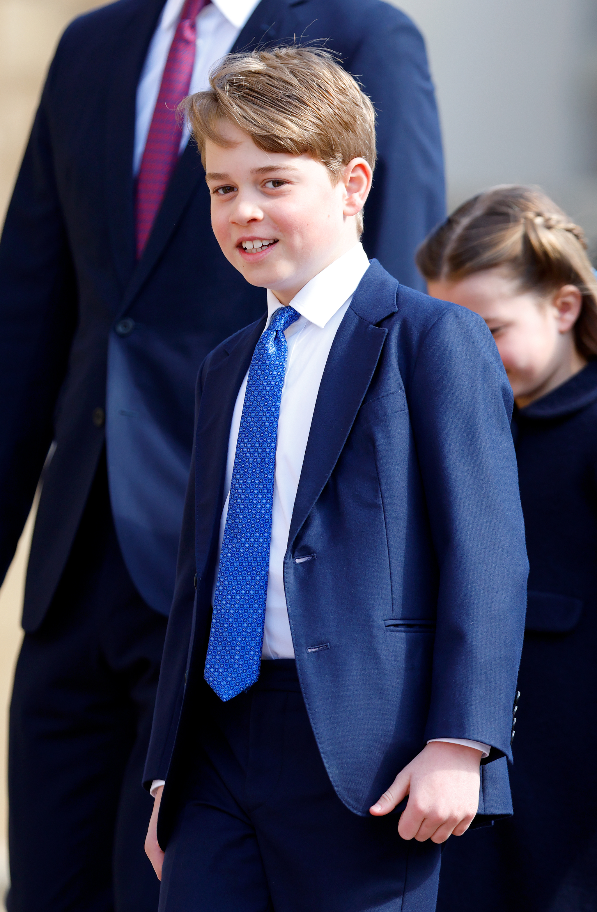 Prince George at the traditional Easter Sunday Mattins Service at St George's Chapel in Windsor, England on April 9, 2023 | Source: Getty Images