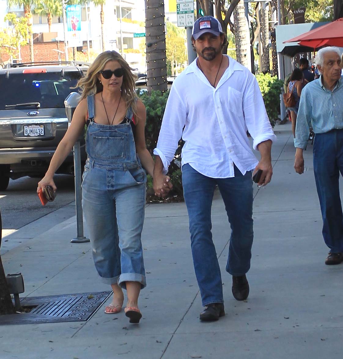 Denise Richards and Aaron Phypers are seen at Los Angeles on August 13, 2019 | Source: Getty Images