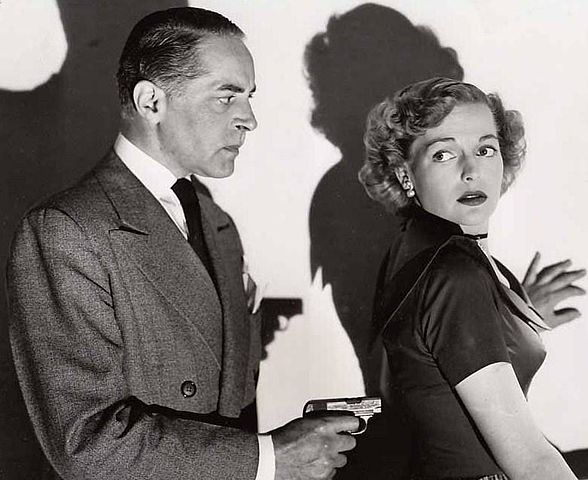 Marcel Journet & Elyse Knox in Joe Palooka in the Counterpunch in 1949. | Source: Wikimedia Commons. 