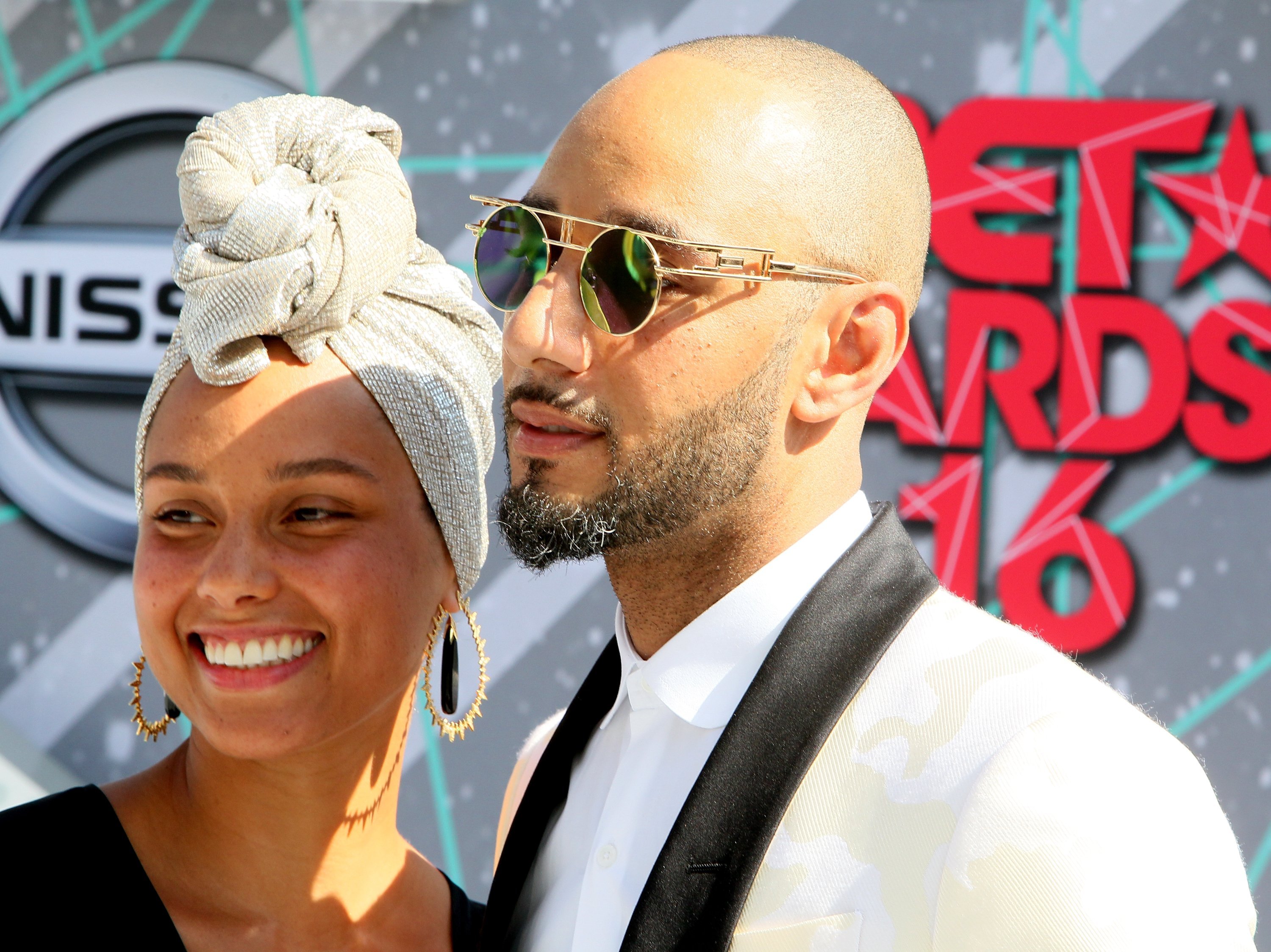 Alicia Keys & Swizz Beatz at the BET Awards in Los Angeles, California on June 26, 2016 | Photo: Getty Images