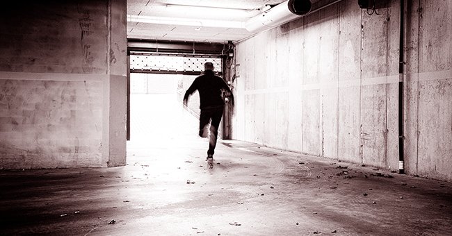 Man running away | Source: Shutterstock