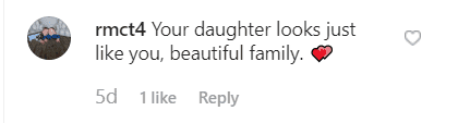 A Fan's comment on Faith Hill's post. | Source: instagram/faithhill