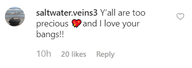A fans' comment from Austin and Joy Forsyth post. | Instagram/austinandjoyforsyth 