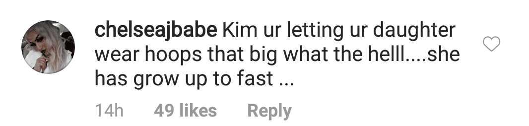 A fan's comment on Kim Kardashian-West post. | Source: Instagram.com/kimkardashian