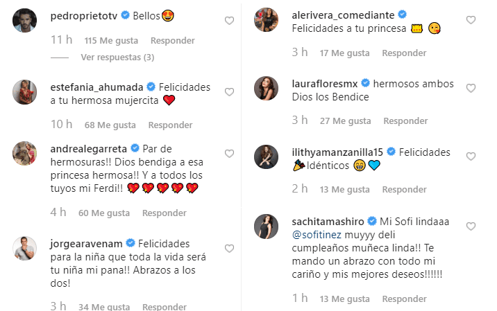 Comentarios de artistas sobre belleza de Sofía. |Imagen: Instagram/Ferdinandoval