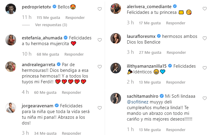 Comentarios de artistas sobre belleza de Sofía. |Imagen: Instagram/Ferdinandoval Comentarios de artistas sobre belleza de Sofía. |Imagen: Instagram/Ferdinandoval