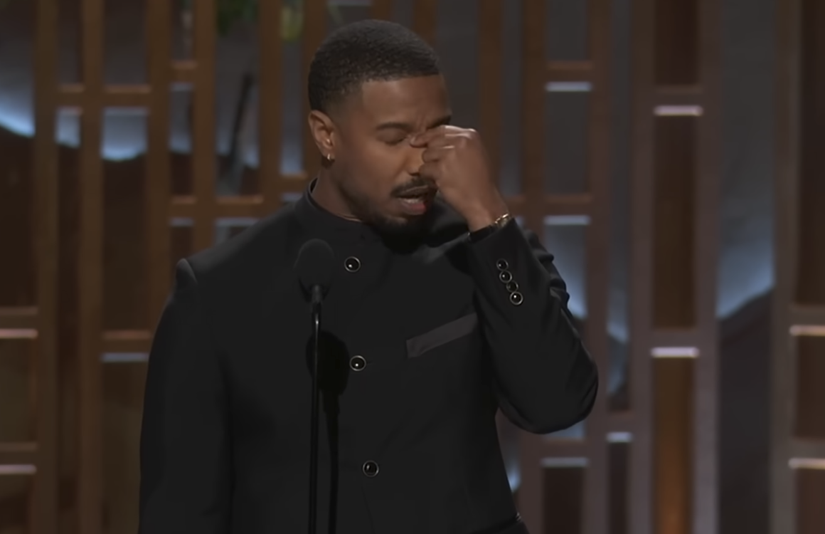Michael B Jordan during his awards acceptance speech at the 98th Academy Awards from a video posted on  March 16, 2025 | Source: YouTube/@ABC7