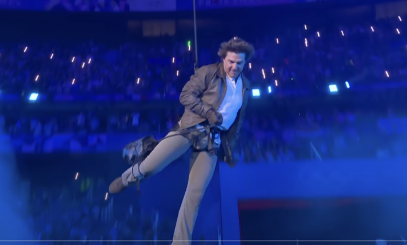 Tom Cruise during the closing ceremony of the 2024 Olympic Games on August 11 in Paris, France | Source: YouTube/Olympics