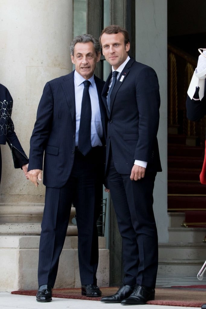 Nicolas Sarkozy et Emmanuel Macron. | Photo : Getty Images