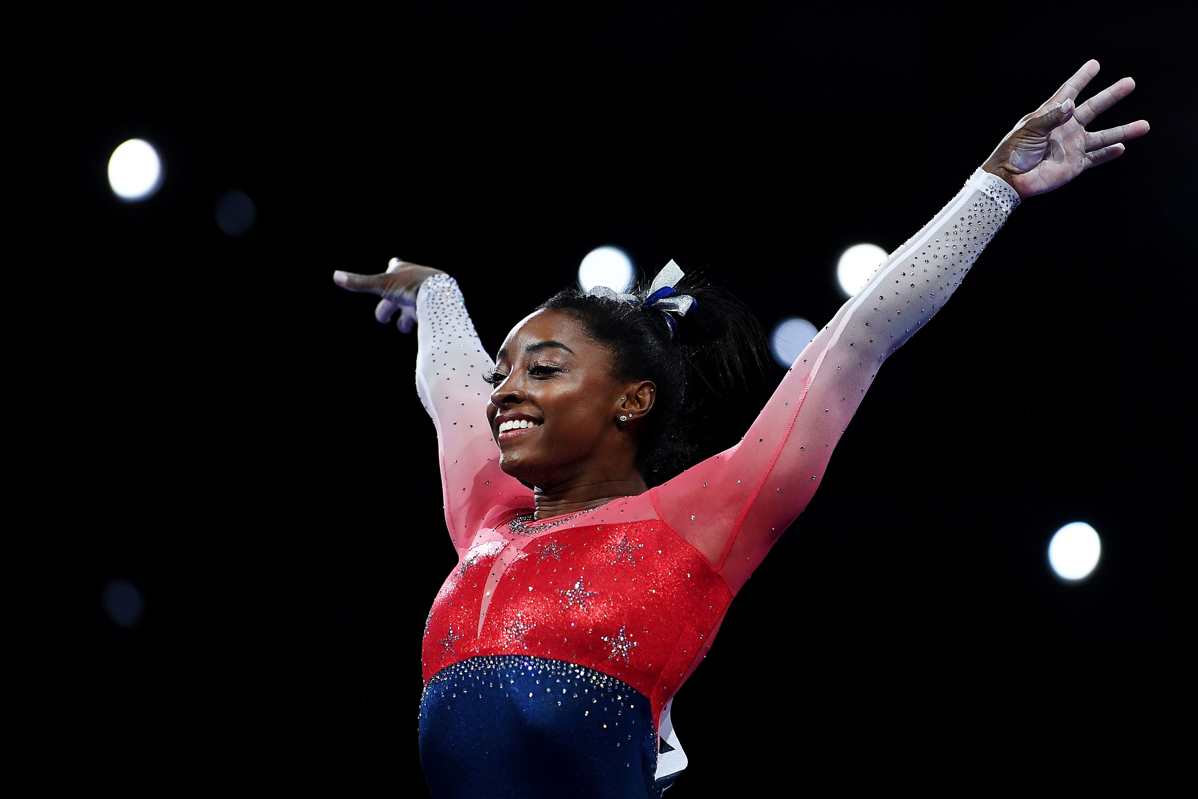 Simone Biles during the FIG Artistic Gymnastics World Championships on Oct. 08, 2019 in Germany. | Photo: Getty Images