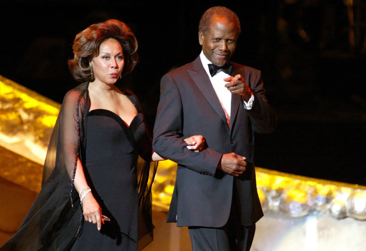 Diahann Carroll and Sidney Poitier at the 36th Annual NAACP Image Awards on March 19, 2005 | Photo: Getty Images