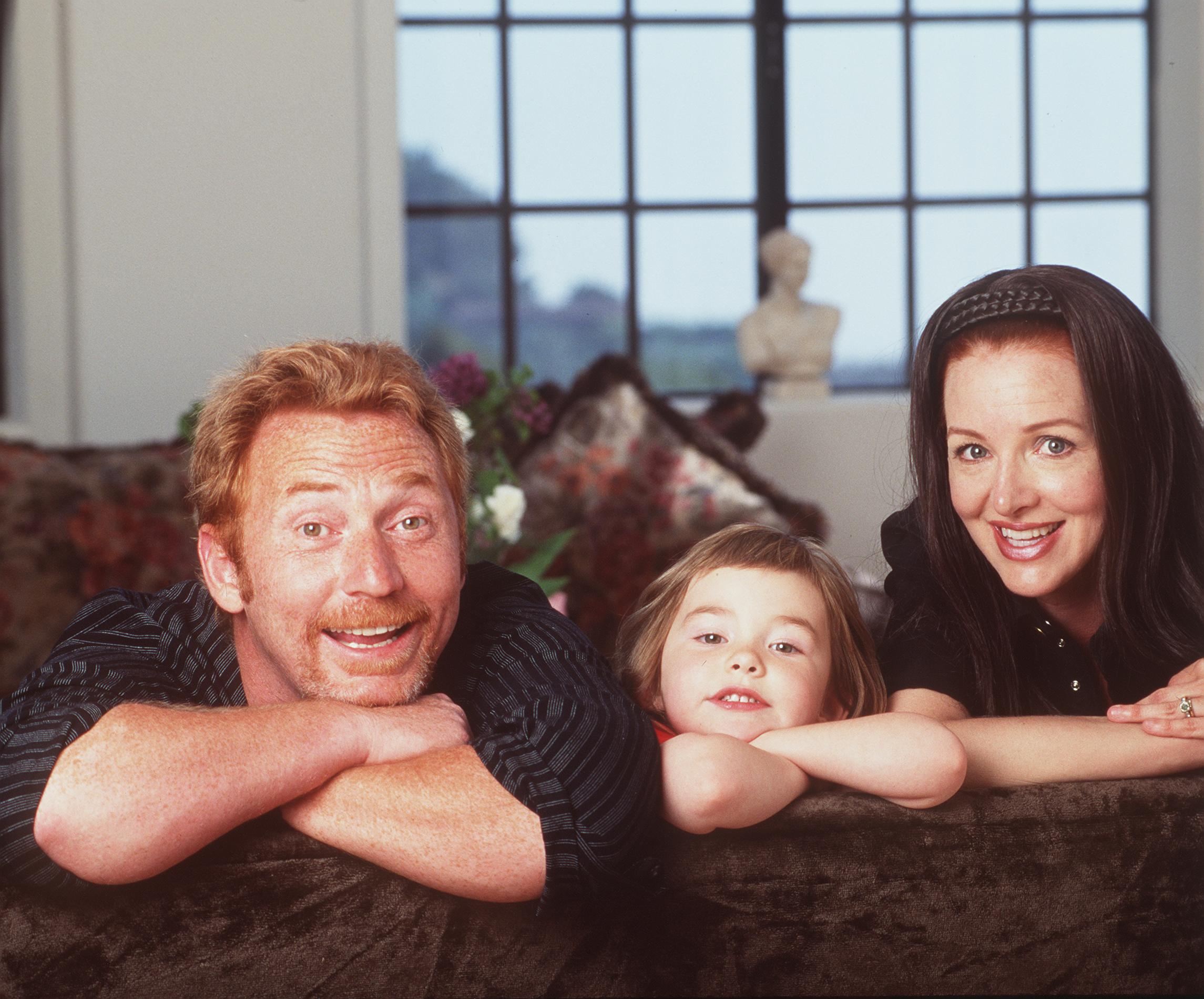 Danny Bonaduce pictured with his wife, Gretchen Bonaduce and daughter, Isabella at their new home on July 8, 1999 in Hollywood Hills, California | Source: Getty Images
