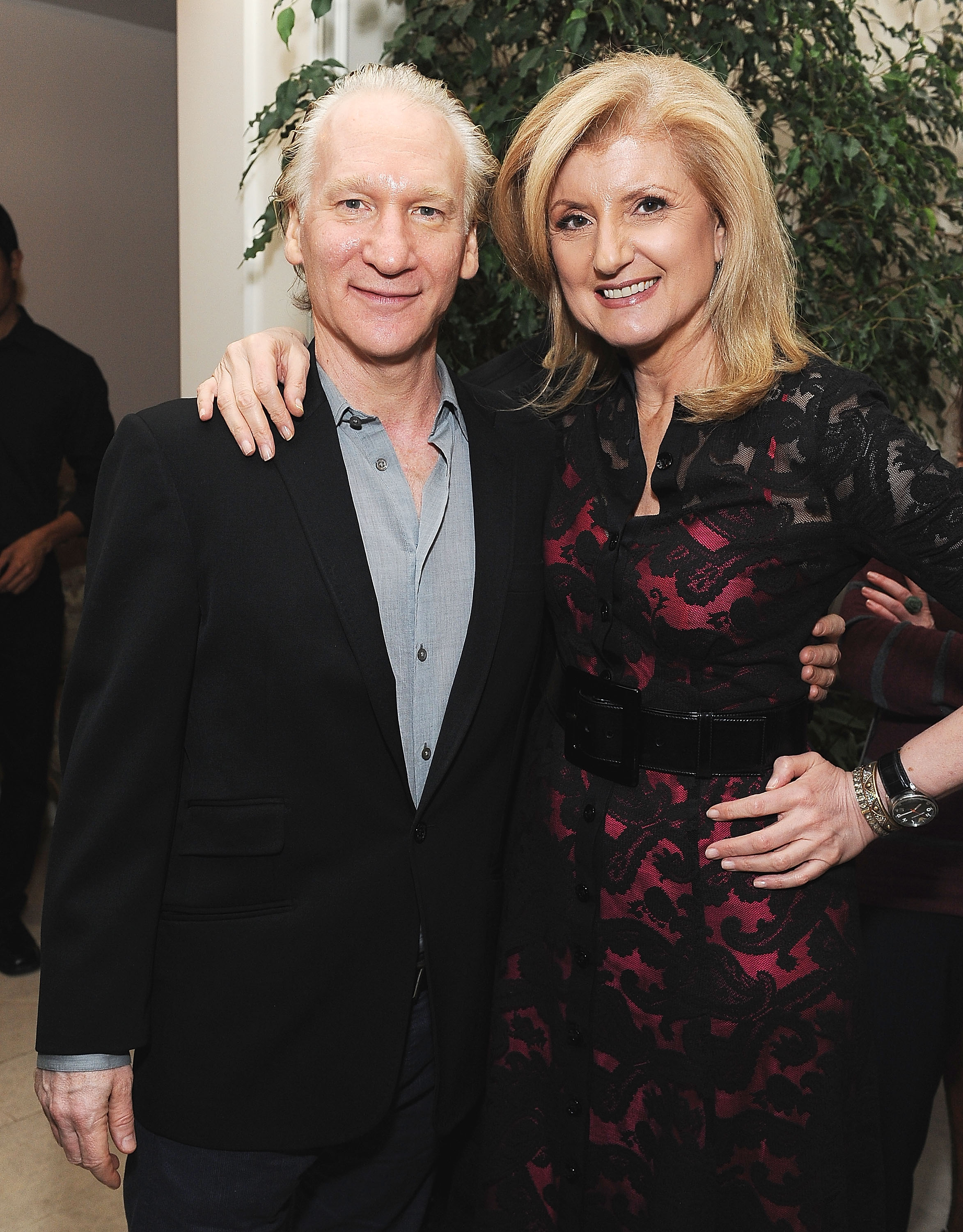 Bill Maher and Arianna Huffington at the "Young Adult" Screening Q&A on November 22, 2011 | Source: Getty Images