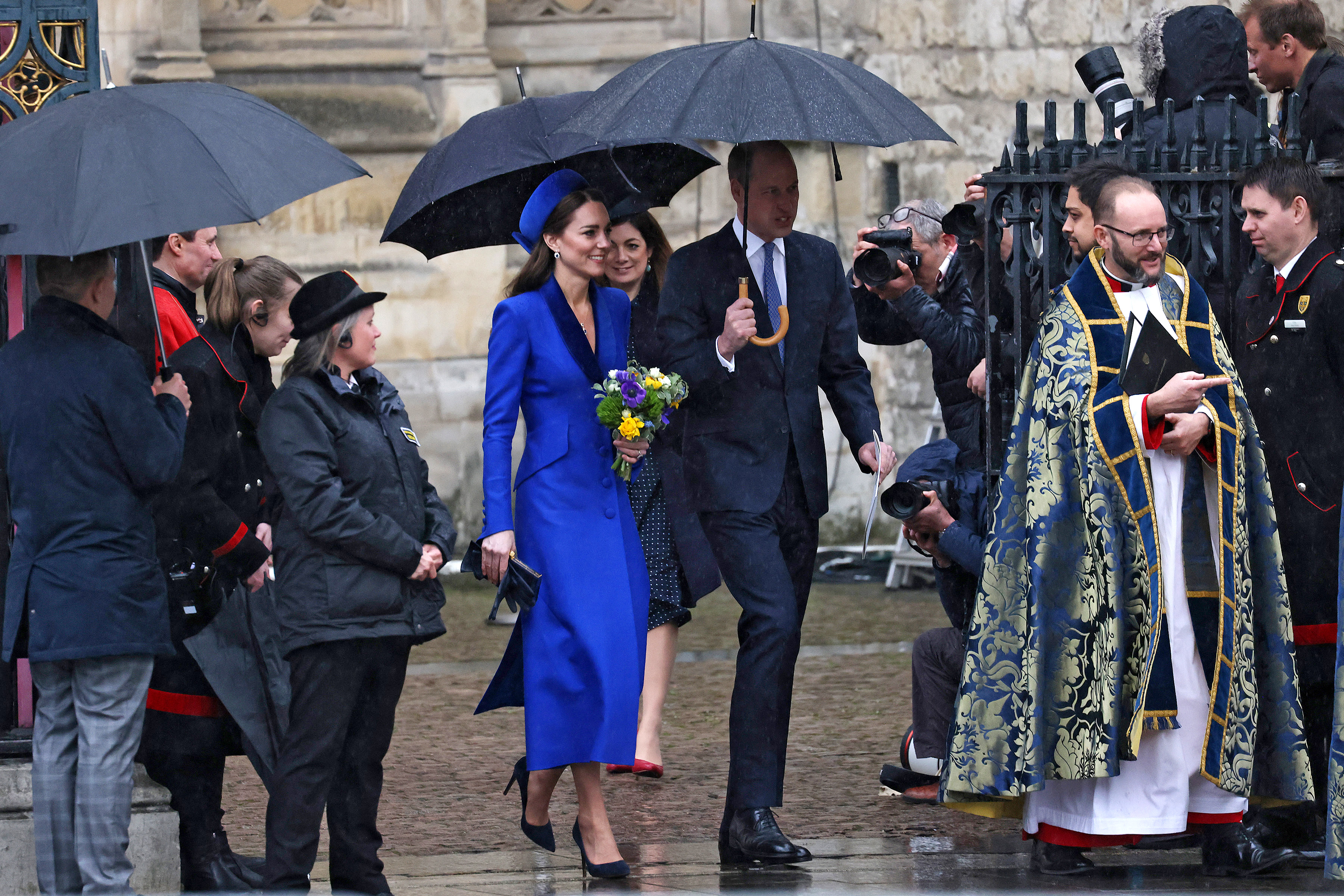 Catherine, Duchess of Cambridge and Prince William attend the Commonwealth Day Service at Westminster Abbey on 14 March 2022 in London, England. | Source: Getty Images