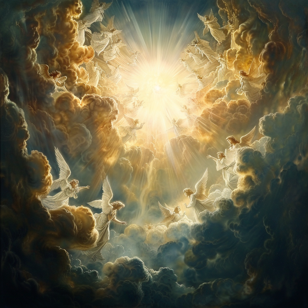 Imagined angels and guides in heaven | Source: Midjourney