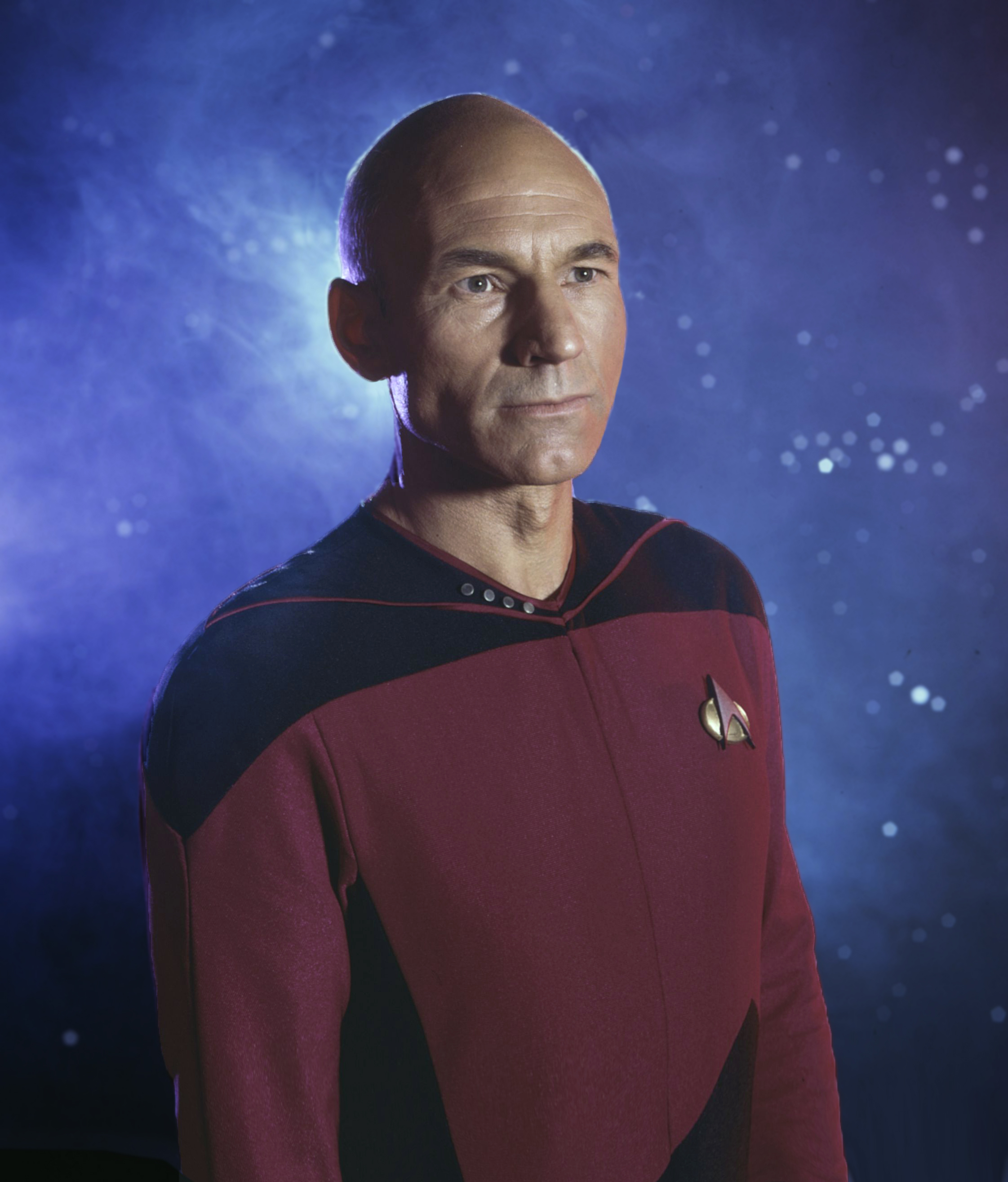 Patrick Stewart as Captain Jean-Luc Picard in the TV series, "Star Trek: The Next Generation," in 1987 | Source: Getty Images