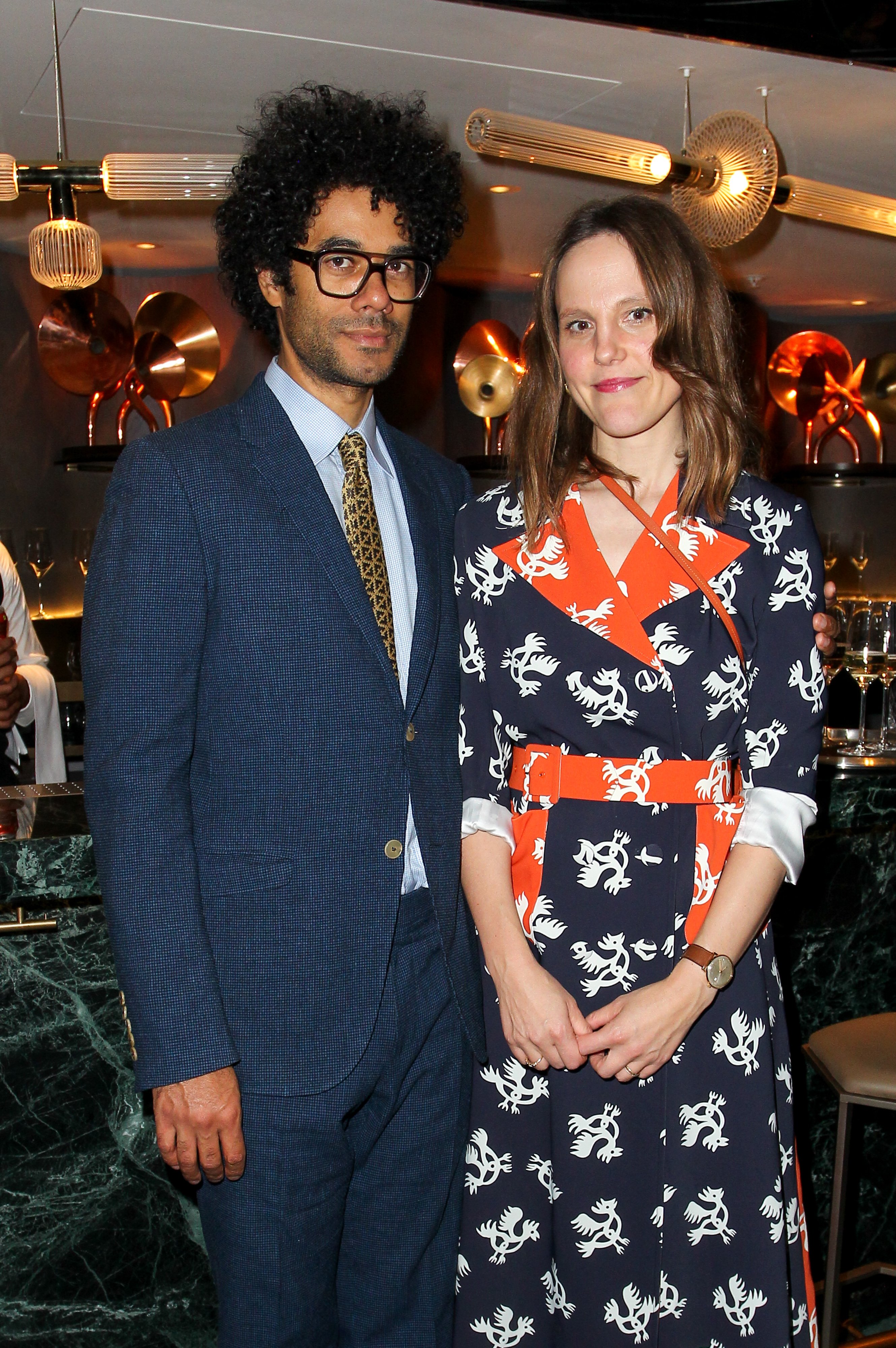 Lydia Fox and Richard Ayoade at the afterparty of the UK Premiere of "The Souvenir: Part II" on October 8, 2021, in London | Source: Getty Images