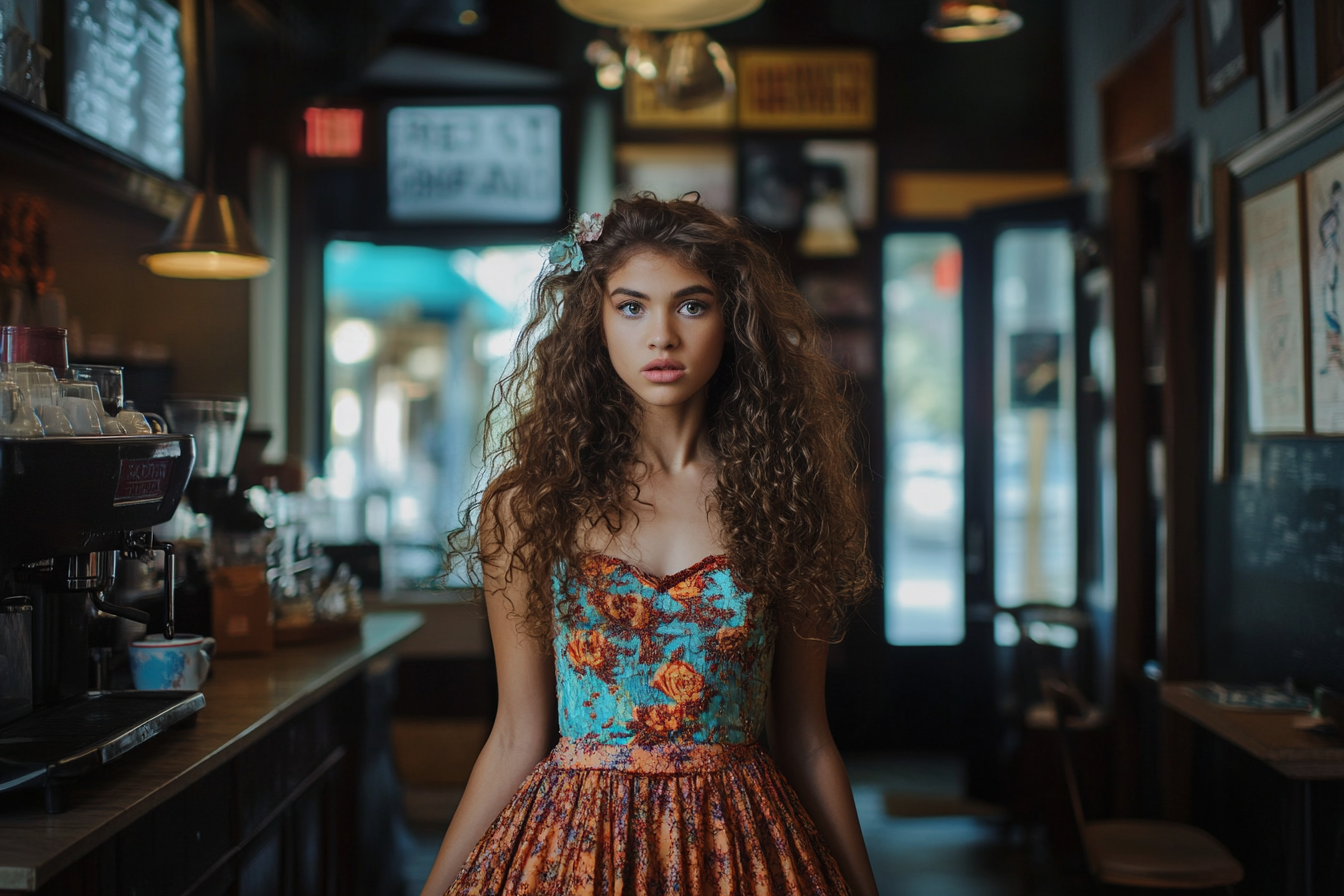 A teenage girl, stunned | Source: Midjourney