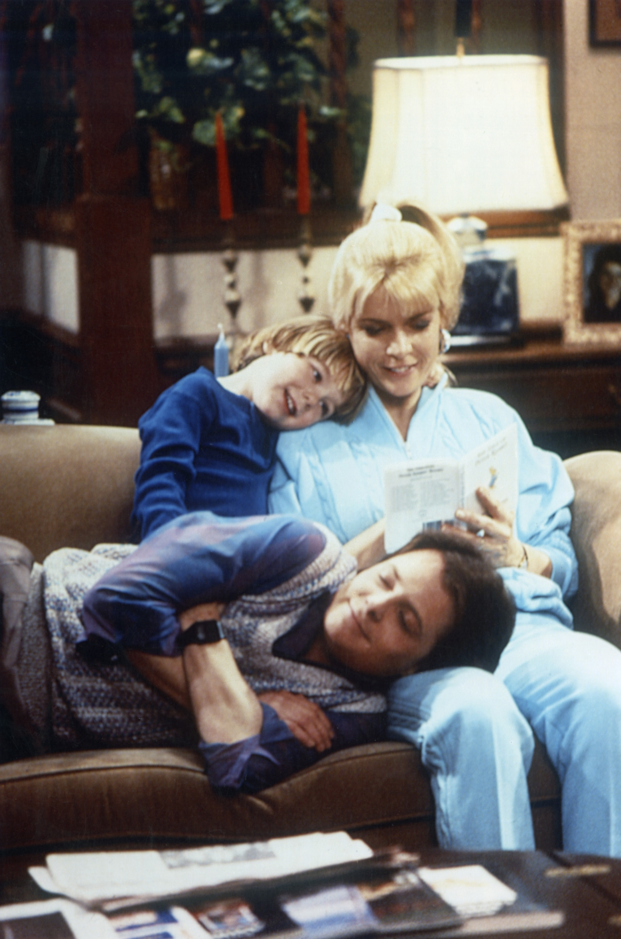  Brian Bonsall as Andrew 'Andy' Keaton, Michael J. Fox as Alex P. Keaton, Meredith Baxter as Elyse Keaton in "Family Ties" circa 1980 | Source: Getty Images