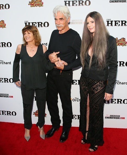 Katharine Ross, Sam Elliott, and Cleo Rose Elliott at the premiere of "The Hero" in June 2017 | Source: Getty Images