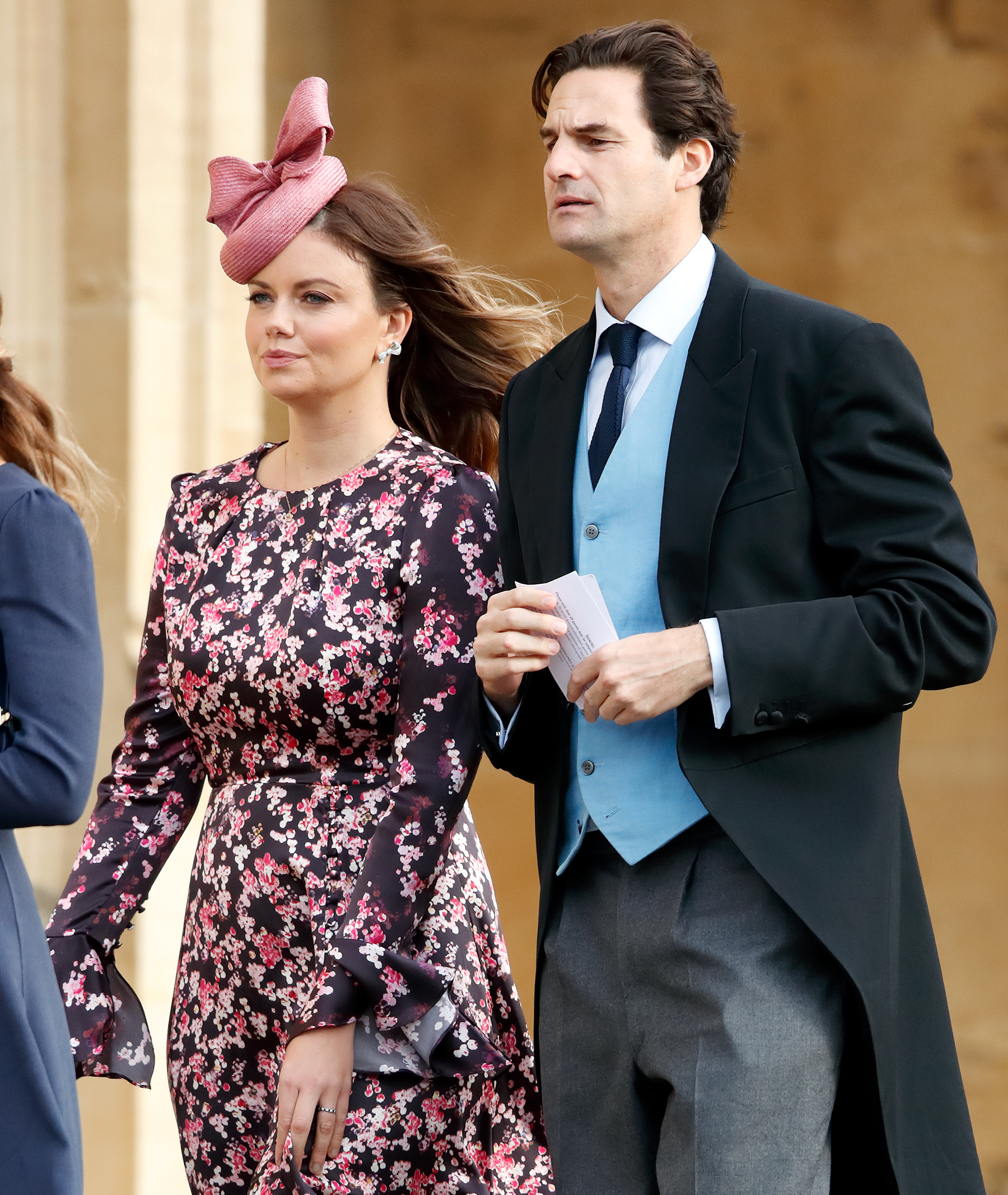 Lady Natasha Rufus Isaacs and Rupert Finch attend the wedding of Princess Eugenie and Jack Brooksbank at St George's Chapel on October 12, 2018 in Windsor, England. | Source: Getty Images