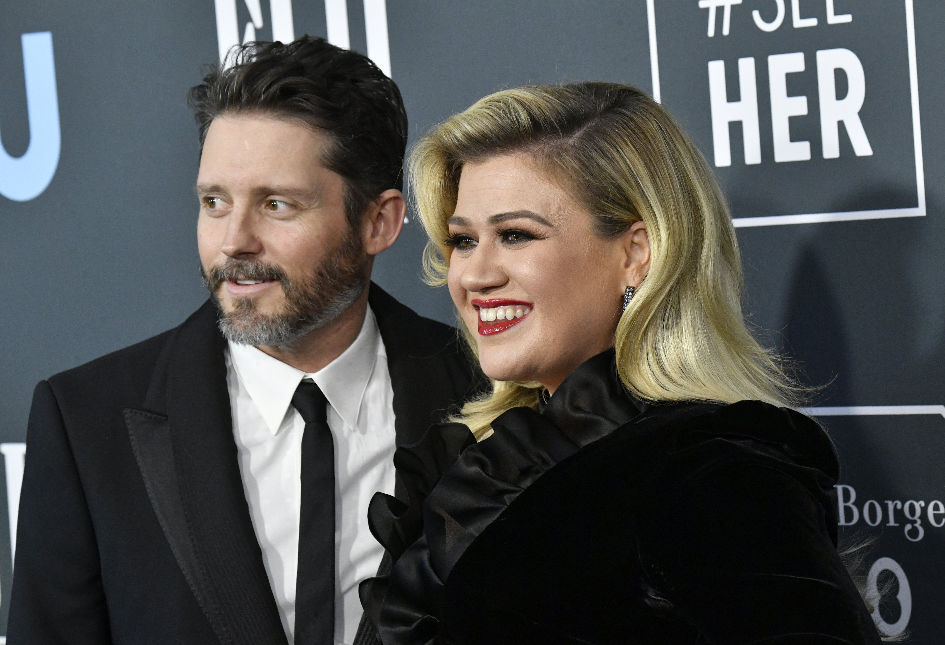 Brandon Blackstock and Kelly Clarkson attend the 25th Annual Critics' Choice Awards at Barker Hangar on January 12, 2020 in Santa Monica, California. |Source: Getty Images
