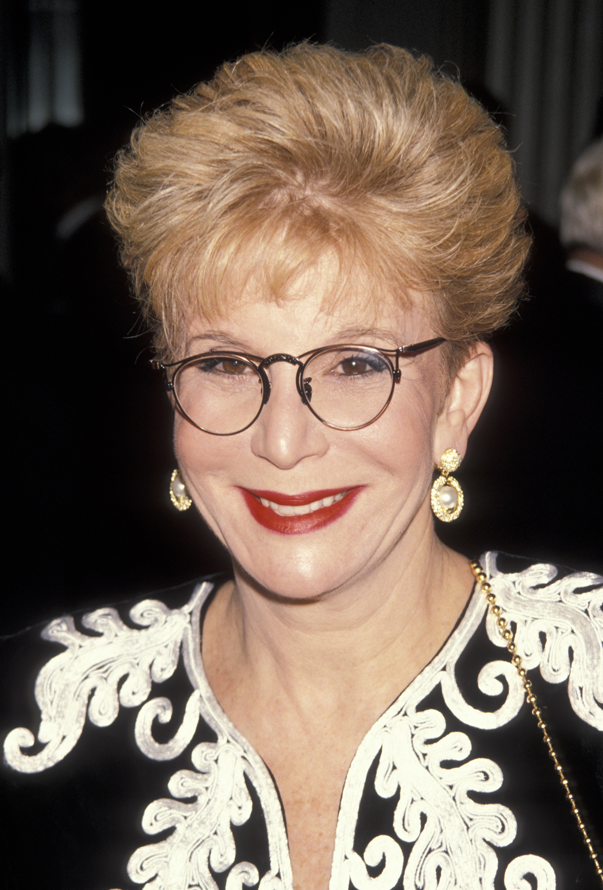 Sally Jessy Raphael on November 10, 1990 in New York City | Source: Getty Images