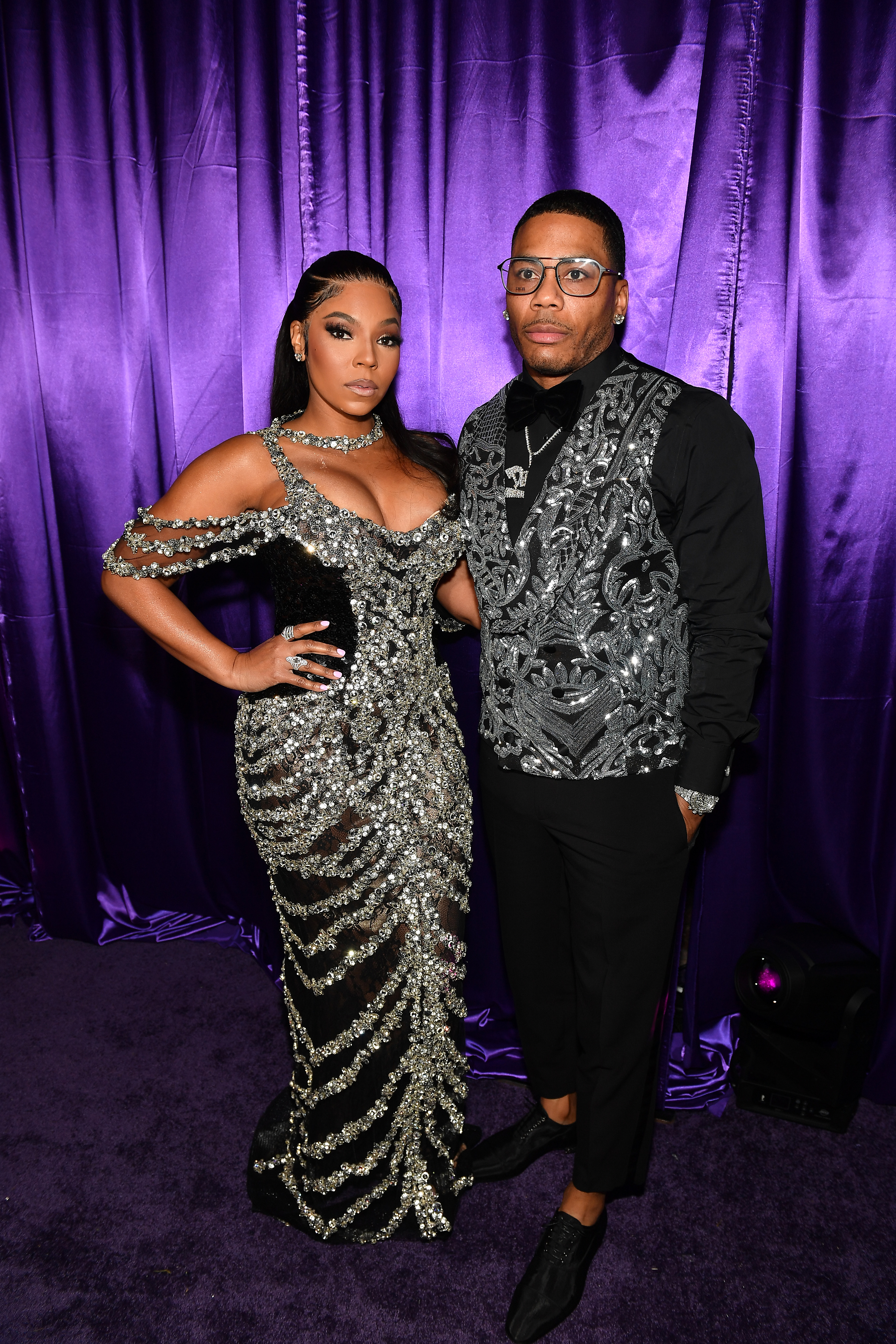Singer Ashanti and rapper Nelly attend 3rd Annual Birthday Ball for Quality Control CEO Pierre "P" Thomas at The Fox Theatre on June 08, 2023 in Atlanta, Georgia | Source: Getty Images