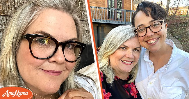 Paula Pell in an Instagram post from February 2021 [left]. Pell and Janine Brito after their wedding in November 2020 [right] | Source: Instagram/Pellpix