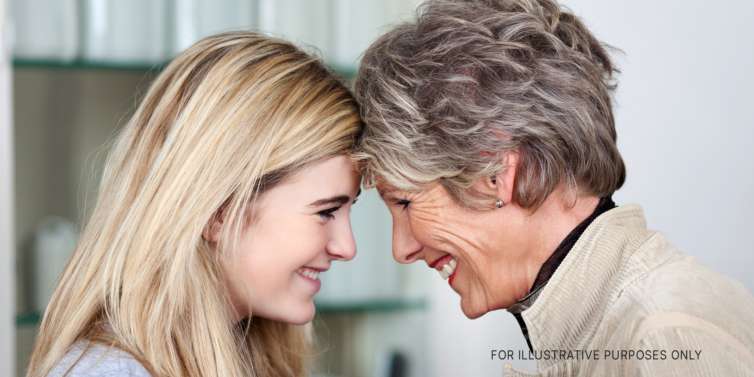 Happy granddaughter and grandmother | Source: Shutterstock
