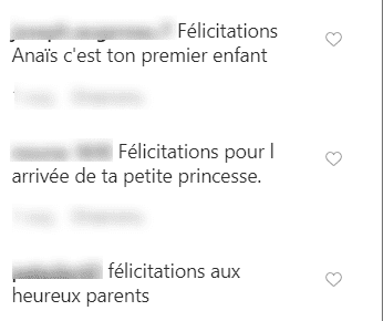 Capture d'écran du commentaire sur le post d'Anaïs Baydemir sur Instagram | Photo : anais_baydemir/ Capture d'écran du commentaire sur le post d'Anaïs Baydemir sur Instagram | Photo : anais_baydemir/
