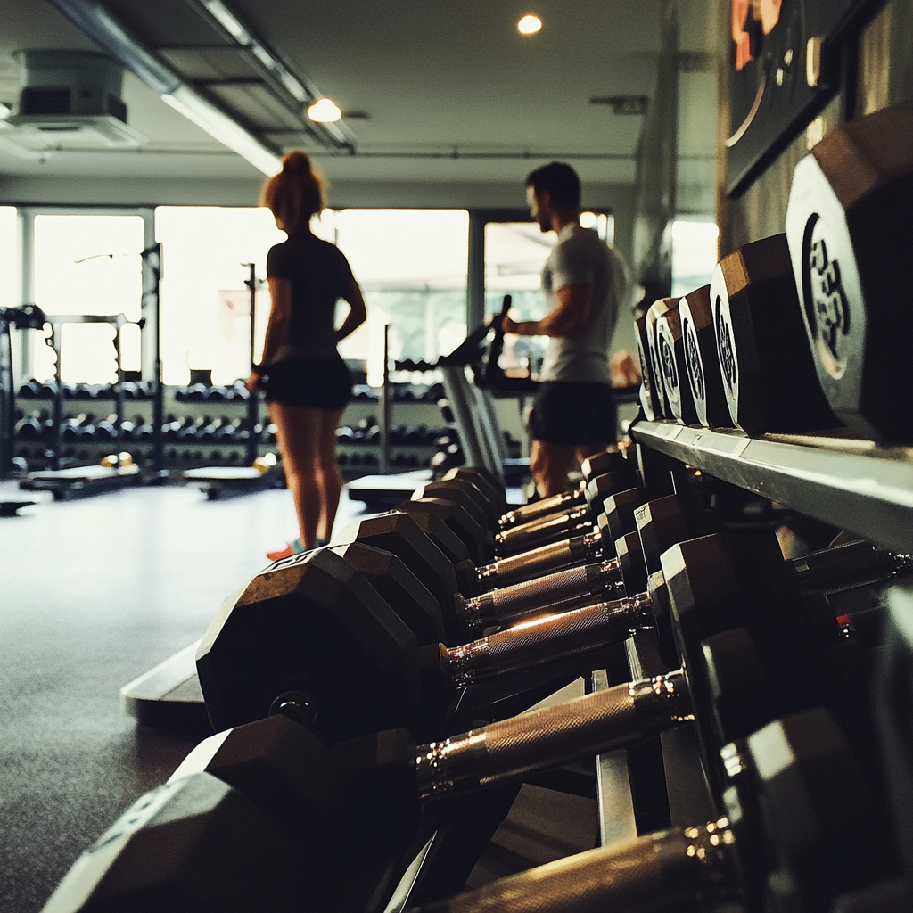 A couple at the gym | Source: Midjourney