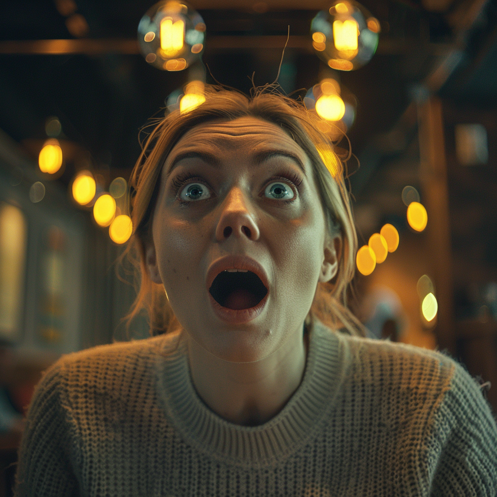 A shocked woman | Source: Midjourney