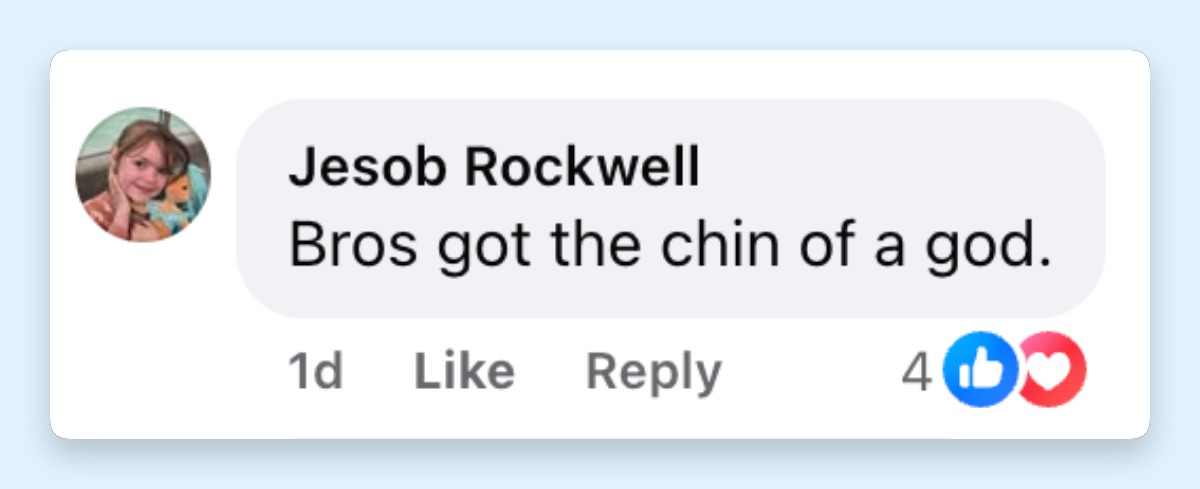 Netizens couldn't stop gushing as soon as the photos started circulating. Here's a comment about Jack Brady in a post from June 13, 2026 | Source: Facebook/Tom Brady